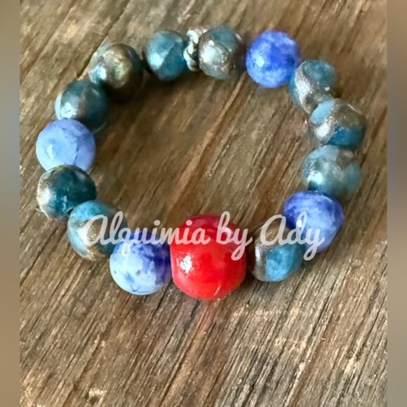 Lapis lazuli silver gem ring - Picture 2 of 2